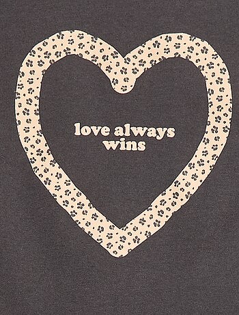 Camiseta estampada de manga larga