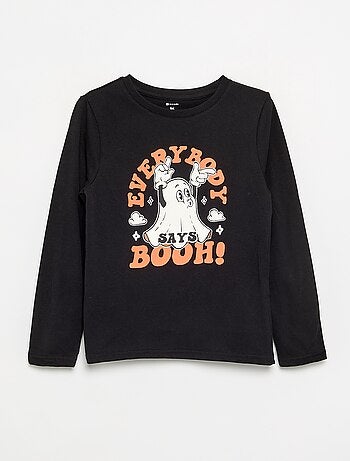 Camiseta estampada de manga larga