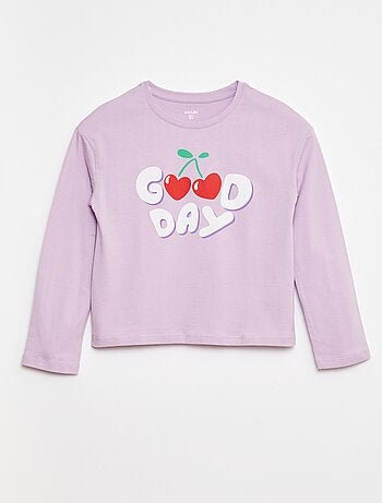 Camiseta estampada de manga larga