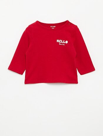 Camiseta estampada de manga larga