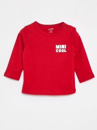 Camiseta estampada de manga larga