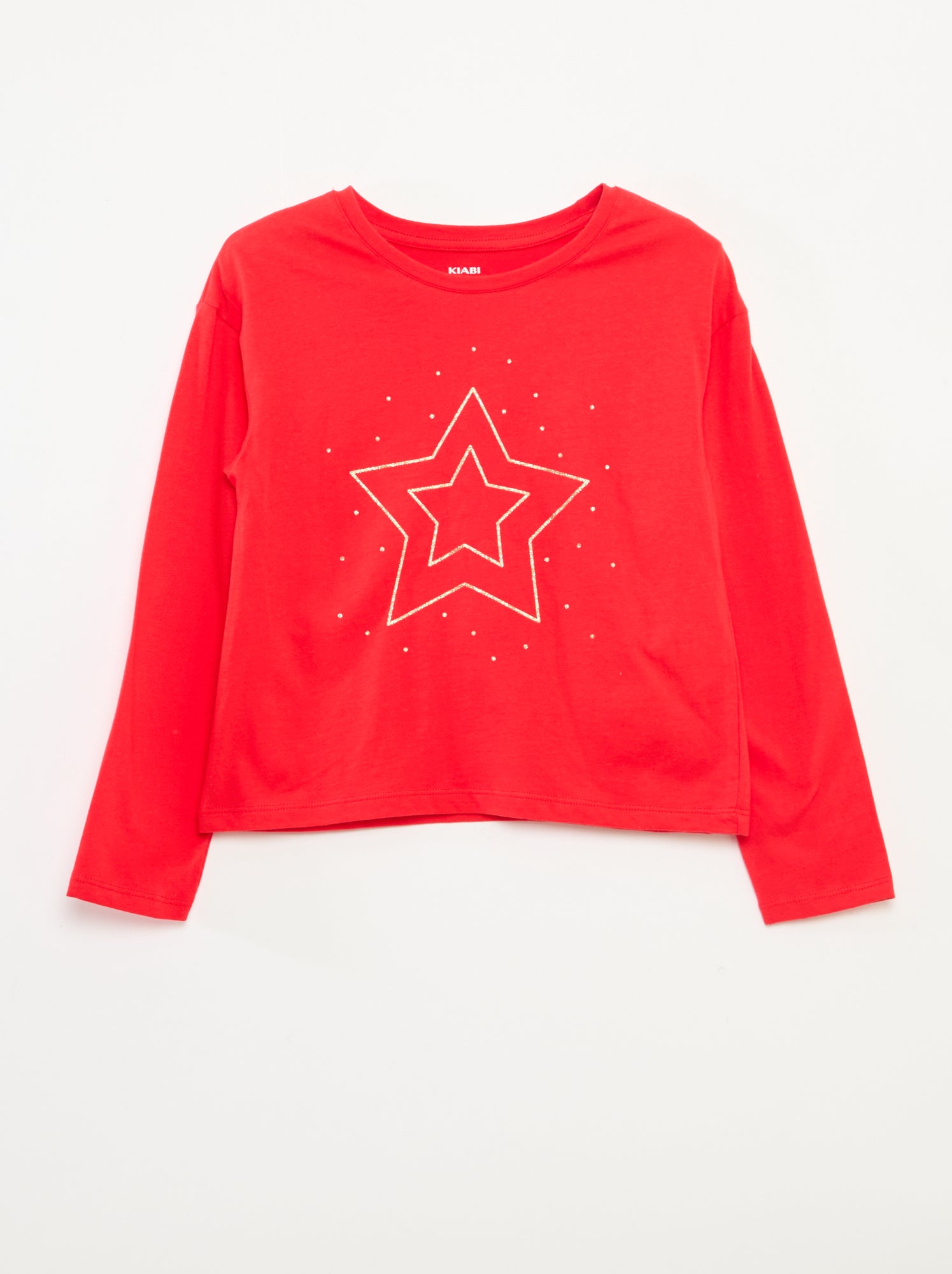 Camiseta estampada de manga larga