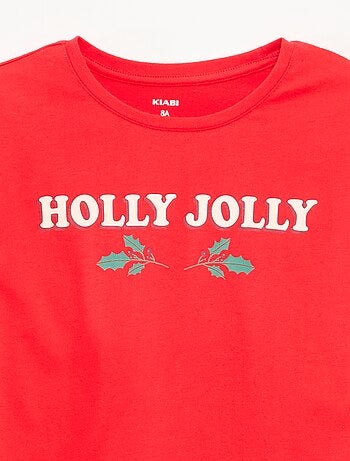 Camiseta estampada de manga larga