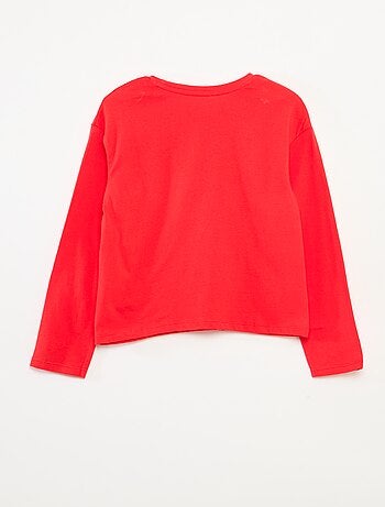 Camiseta estampada de manga larga