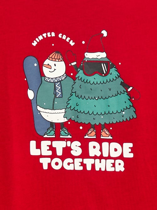 Camiseta estampada de manga larga - Kiabi