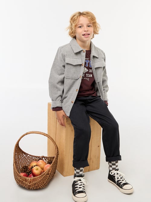 Camiseta estampada de manga larga - Kiabi