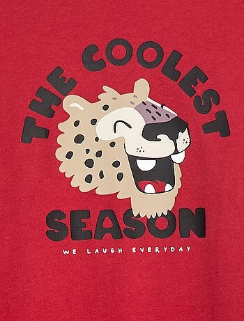 Camiseta estampada de manga larga