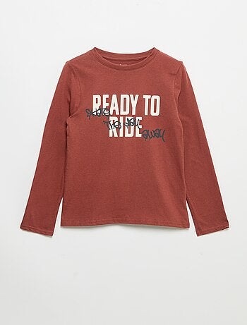 Camiseta estampada de manga larga
