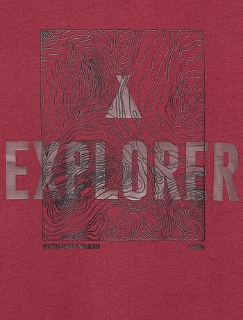 Camiseta estampada de manga larga