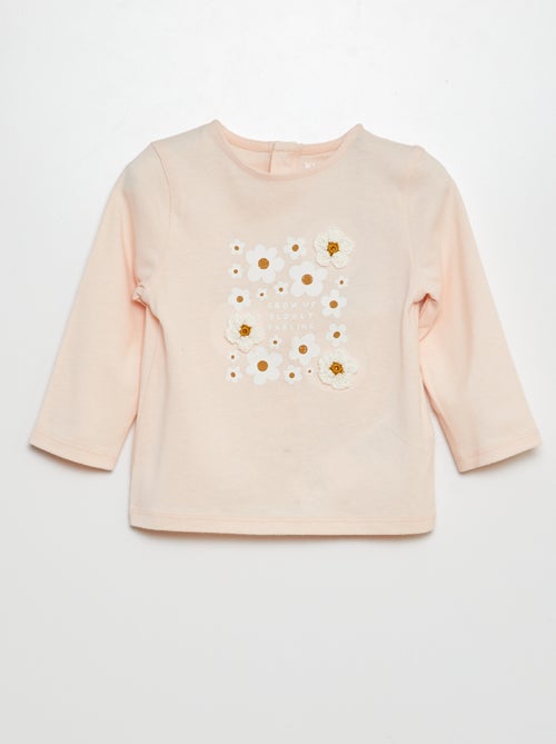 Camiseta estampada de manga larga - Kiabi