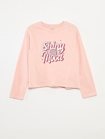 Camiseta estampada de manga larga