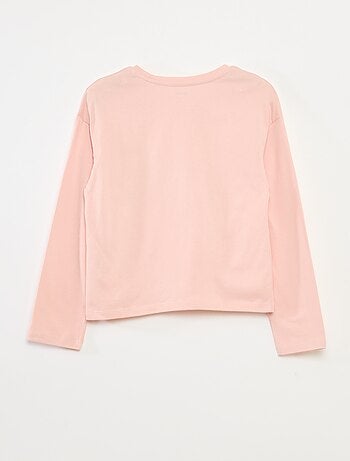 Camiseta estampada de manga larga