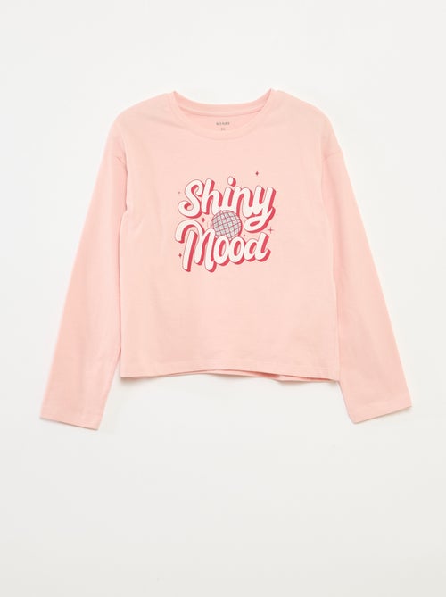 Camiseta estampada de manga larga - Kiabi