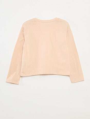 Camiseta estampada de manga larga