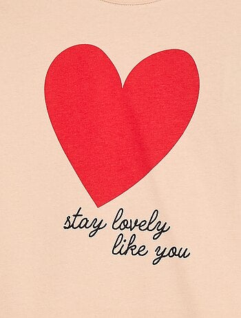 Camiseta estampada de manga larga