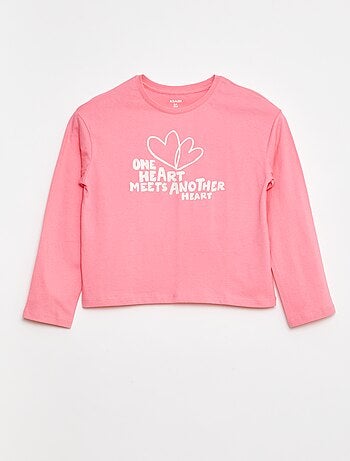 Camiseta estampada de manga larga