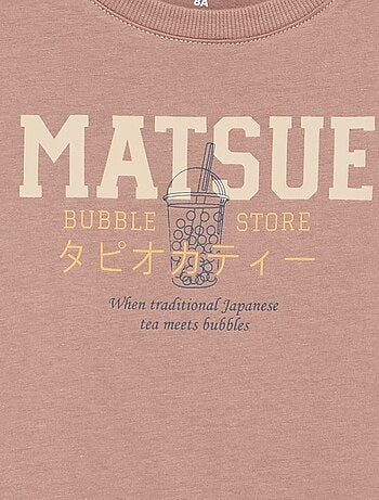 Camiseta estampada de manga larga