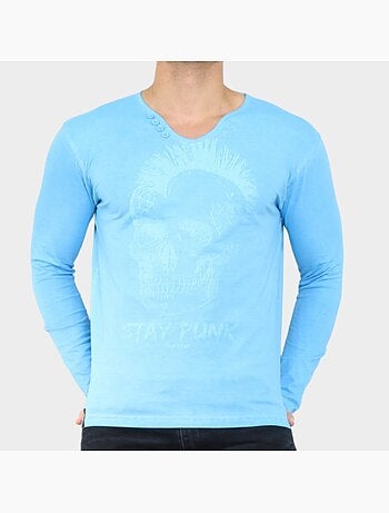 Camiseta estampada de manga larga