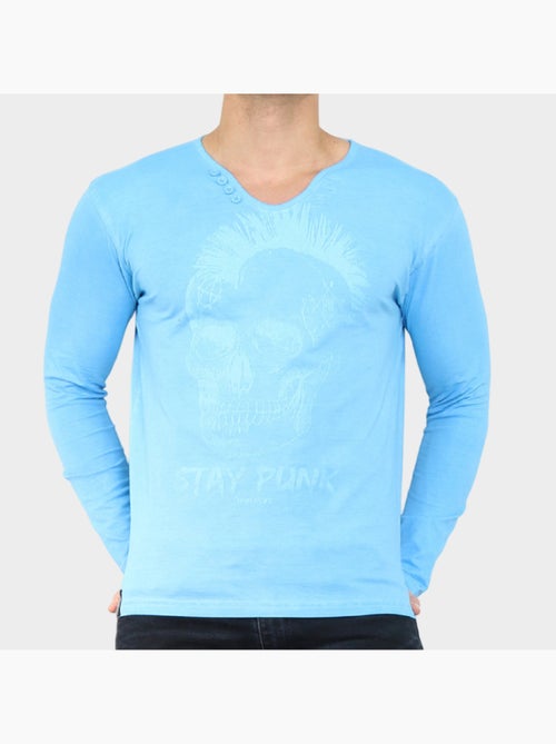 Camiseta estampada de manga larga - Kiabi