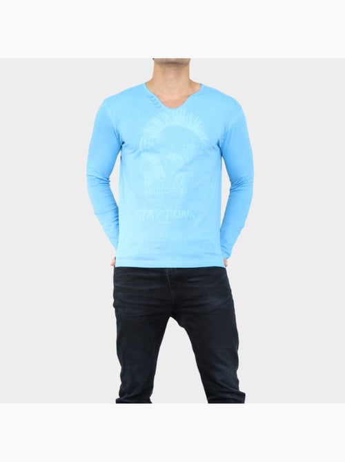 Camiseta estampada de manga larga - Kiabi
