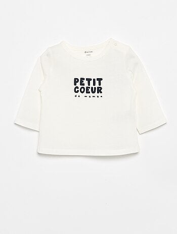 Camiseta estampada de manga larga
