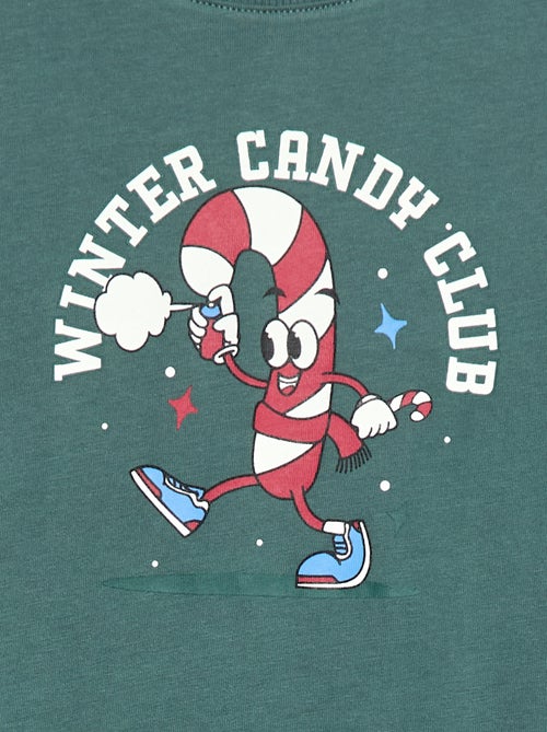 Camiseta estampada de manga larga - Kiabi