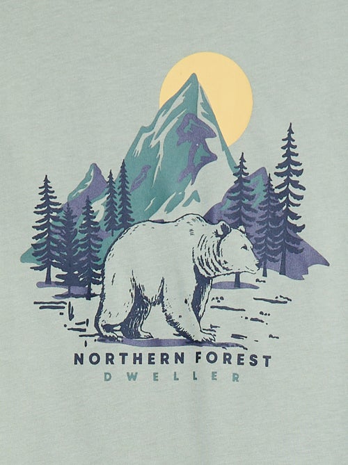 Camiseta estampada de manga larga - Kiabi