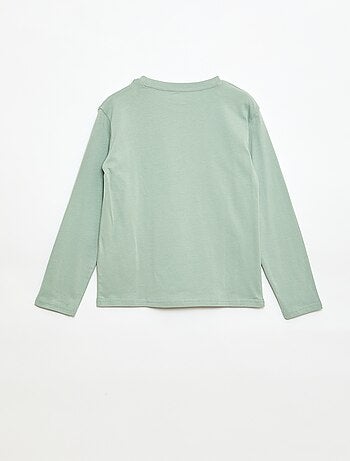 Camiseta estampada de manga larga