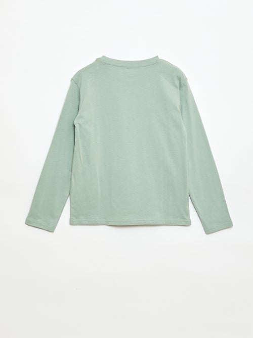 Camiseta estampada de manga larga - Kiabi