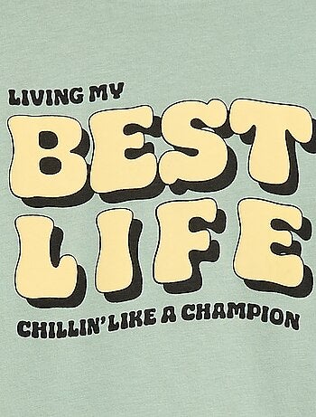 Camiseta estampada de manga larga