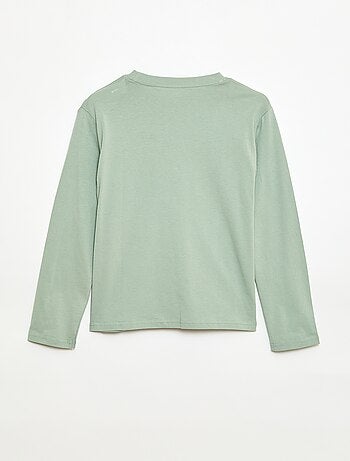 Camiseta estampada de manga larga