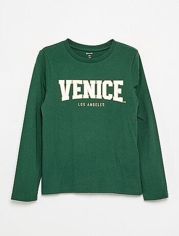 Camiseta estampada de manga larga