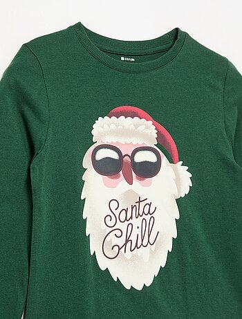 Camiseta estampada de manga larga