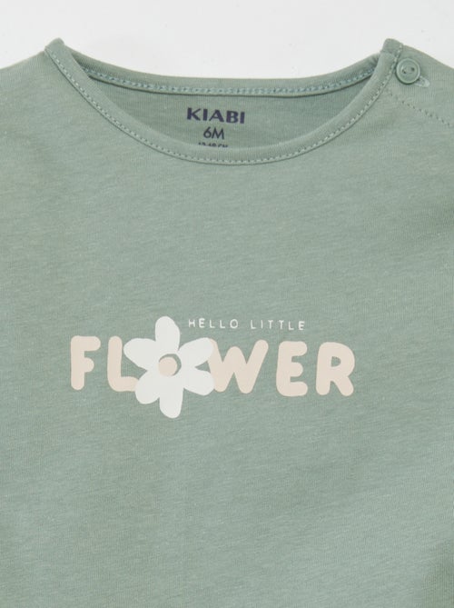 Camiseta estampada de manga larga - Kiabi