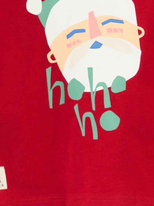 Camiseta estampada de Navidad en algodón - Kiabi