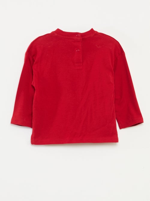 Camiseta estampada de Navidad en algodón - Kiabi