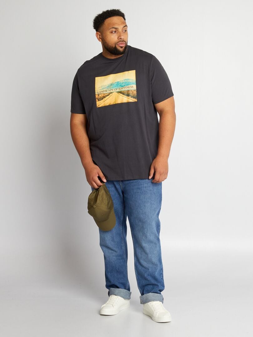 Camiseta estampada de punto de canalé FANTASMA - Kiabi