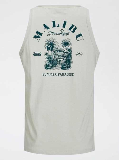 Camiseta estampada de tirantes 'Produkt' - Kiabi