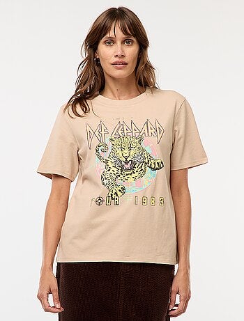 Camiseta estampada 'Def Leppard'