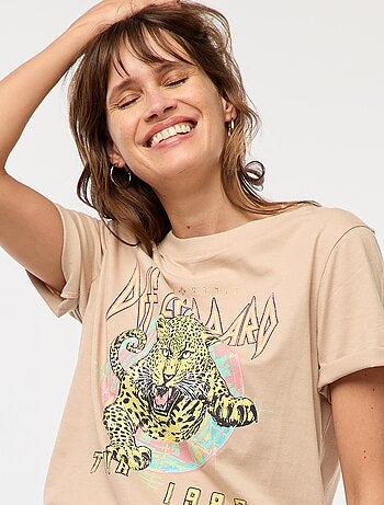 Camiseta estampada 'Def Leppard'