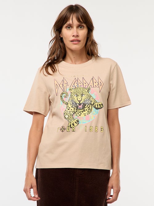 Camiseta estampada 'Def Leppard' - Kiabi