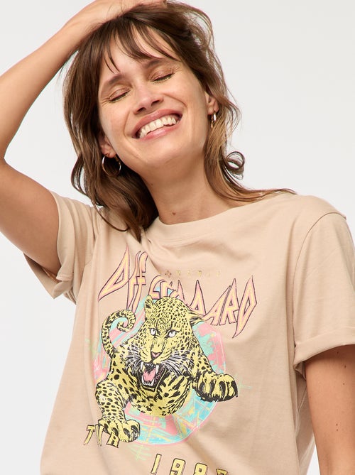 Camiseta estampada 'Def Leppard' - Kiabi
