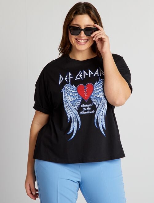 Camiseta estampada 'Def Leppard' - Kiabi