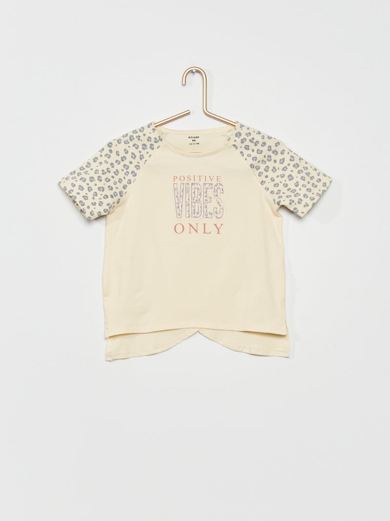 Camiseta estampada 'deporte' BLANCO - Kiabi