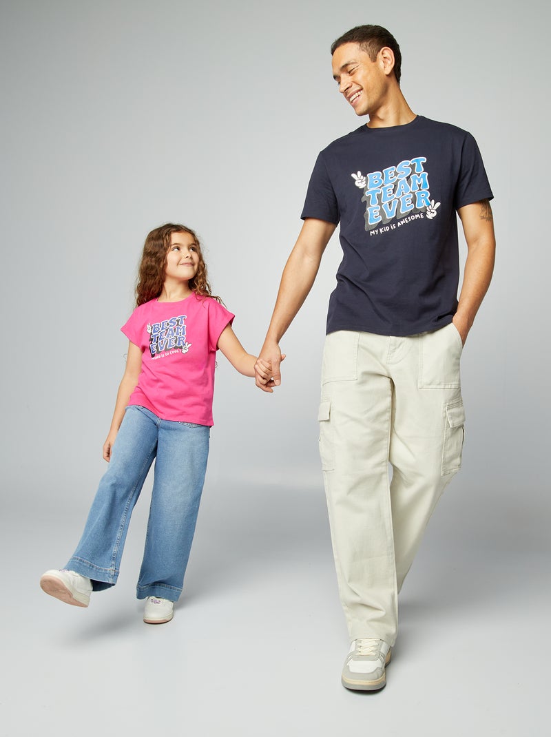 Camiseta estampada Día del Padre AZUL - Kiabi