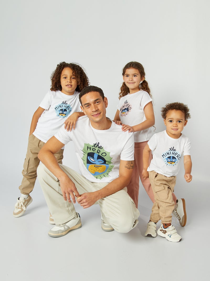 Camiseta estampada Día del Padre BLANCO - Kiabi