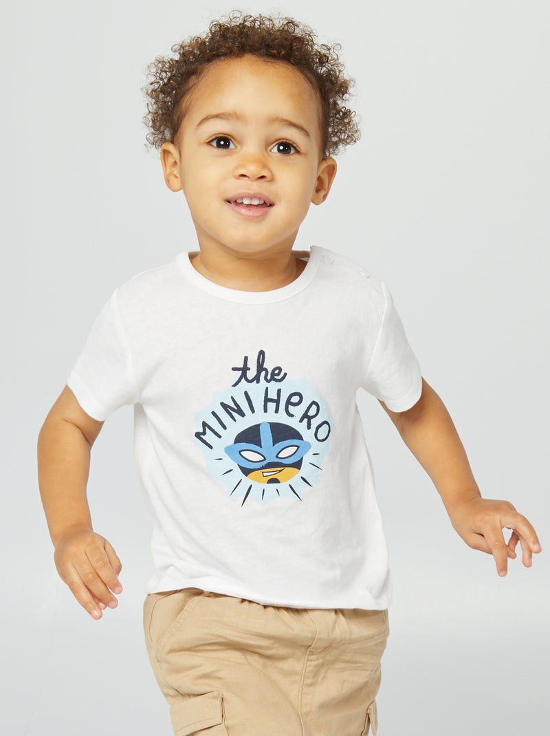 Camiseta estampada Día del Padre BLANCO - Kiabi