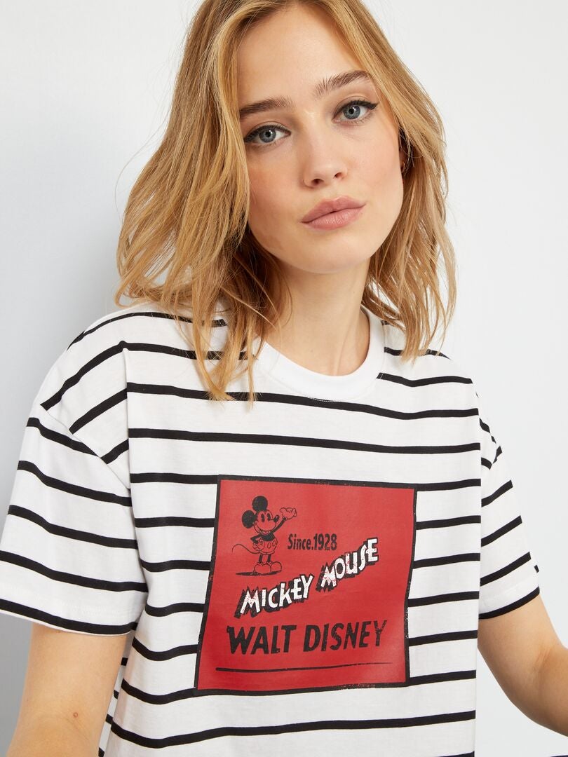 Camiseta estampada 'Disney' - BLANCO - Kiabi - 12.00€