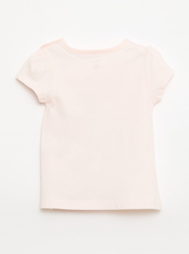 Camiseta estampada 'Disney' Rosa - Kiabi