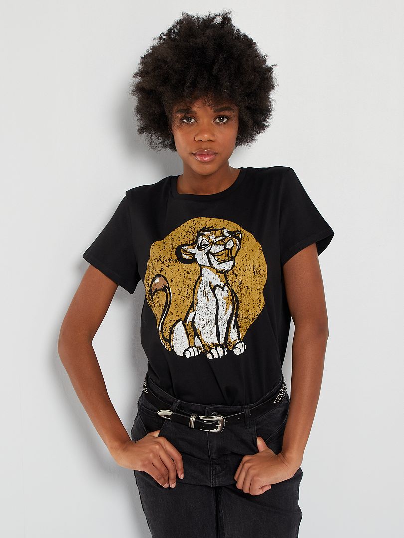Camiseta estampada 'El Rey León' negro - Kiabi